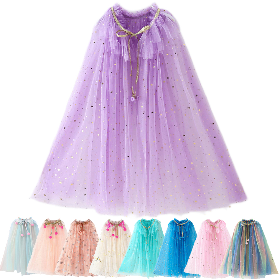 Crossfit Accessories - Girls Princess Cape Children Costume Cloak