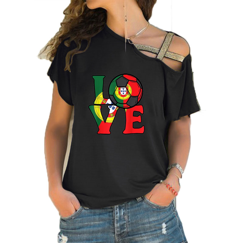 Women Loose Slash Neck T Shirt - Crossfit Accessories ulasan dan harga