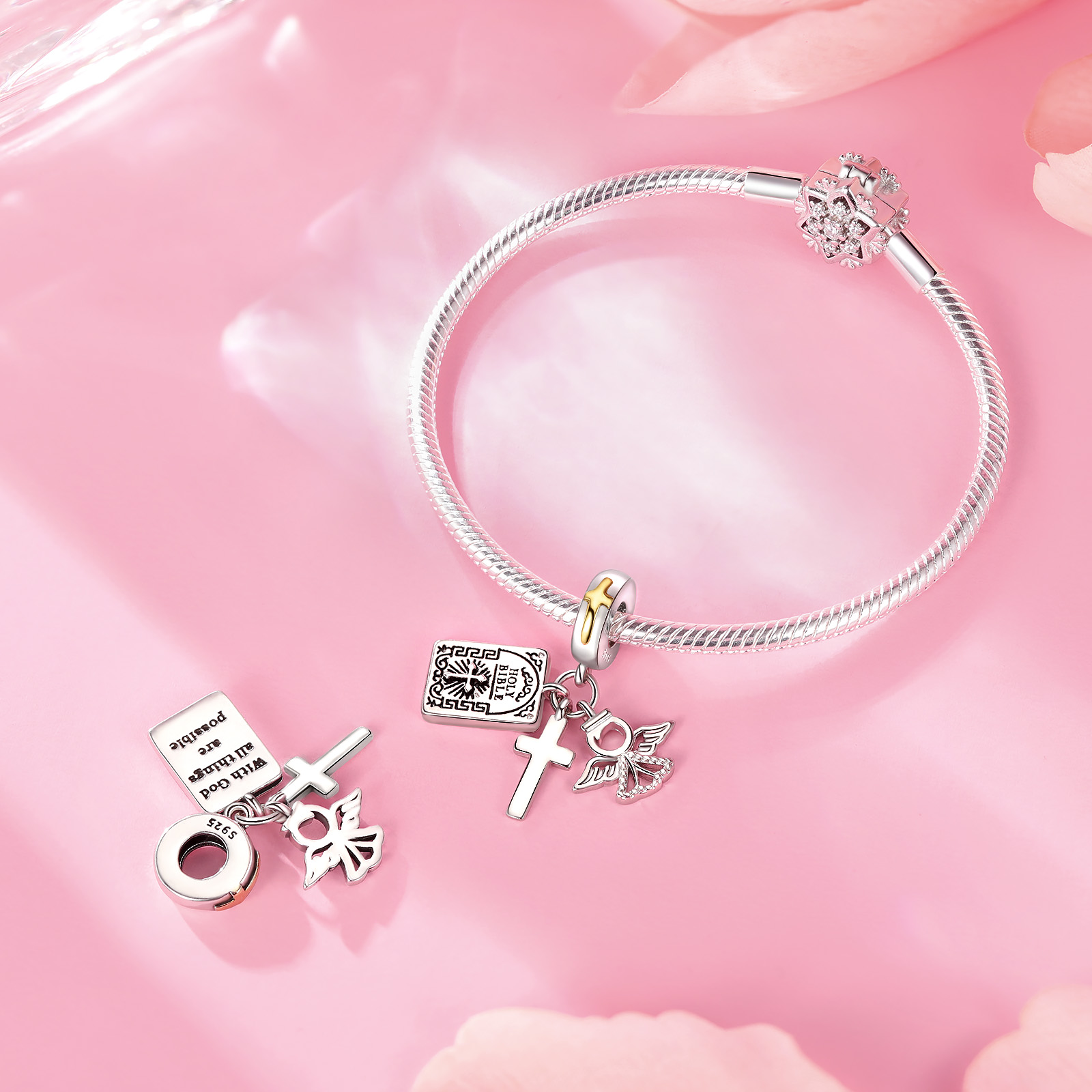 925 Sterling Silver Charm Holy - Crossfit Accessories ulasan dan harga