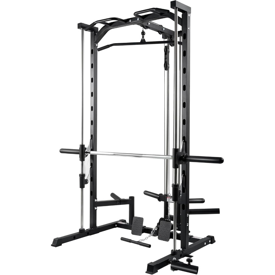 Smith Machine Power Rack with  - Landmine Barbell Attachment ulasan dan harga