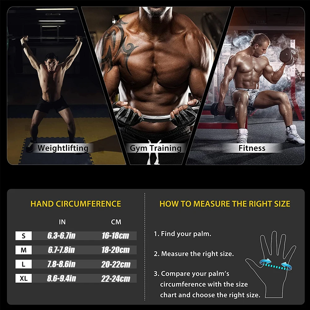1Pair Half Finger Gym Fitness  - Crossfit Accessories ulasan dan harga