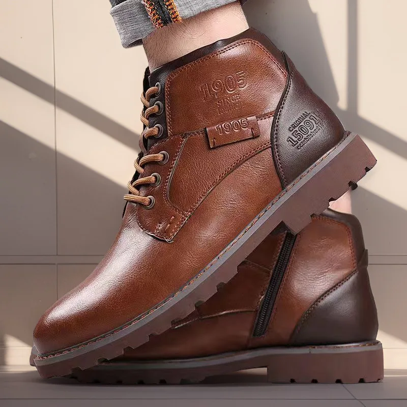 Handmade Men Boots Autumn Wint - Crossfit Male ulasan dan harga