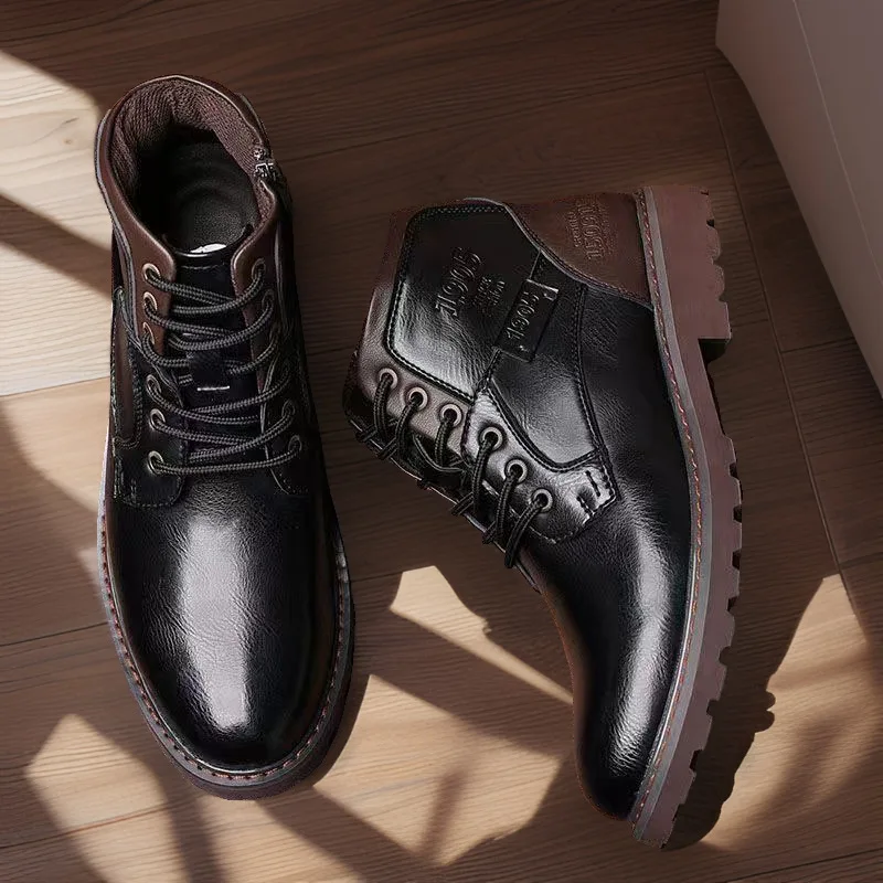 Handmade Men Boots Autumn Wint - Crossfit Male ulasan dan harga